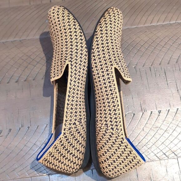 Rothy's The Loafer in Gold Houndstooth Sz 8 - Picture 8 of 12